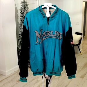Teal and Black Varsity Jacket